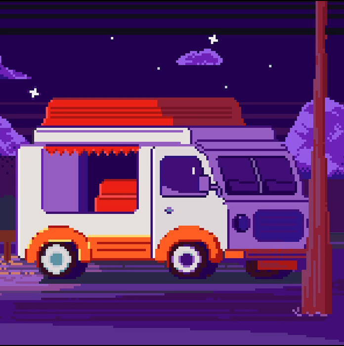 Автобус пикельная картинка